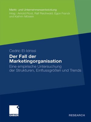 cover image of Der Fall der Marketingorganisation